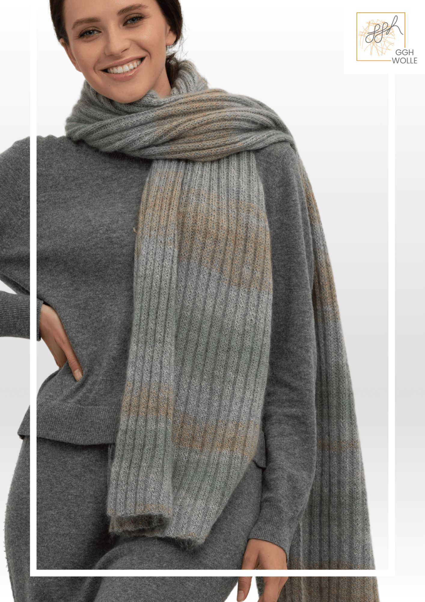 Kostenlose Strickanleitung Superschal aus ggh LACY und ggh KIDSEDA - ggh Wolle