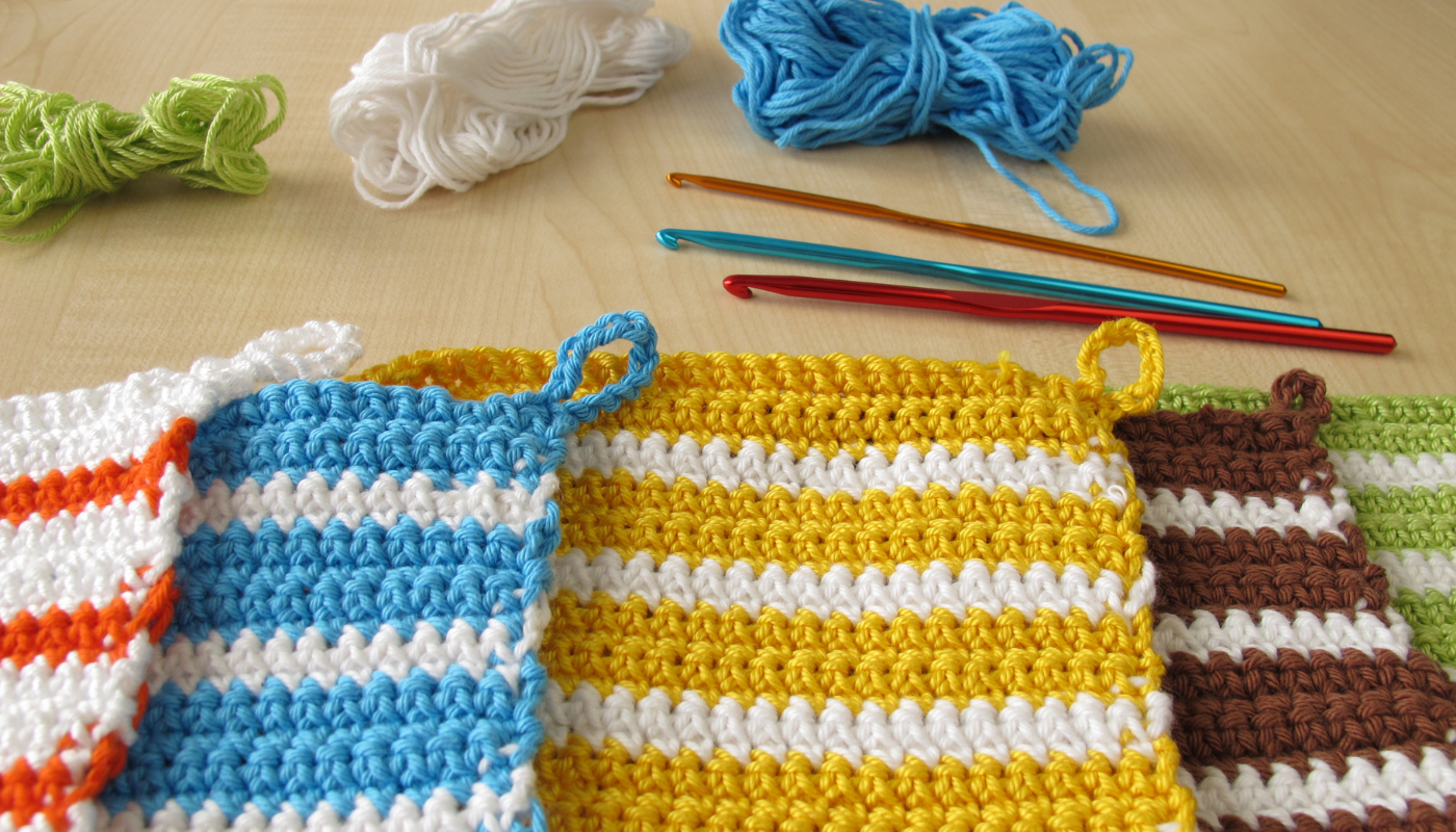 Topflappen stricken & häkeln – das richtige Garn wählen - ggh Wolle