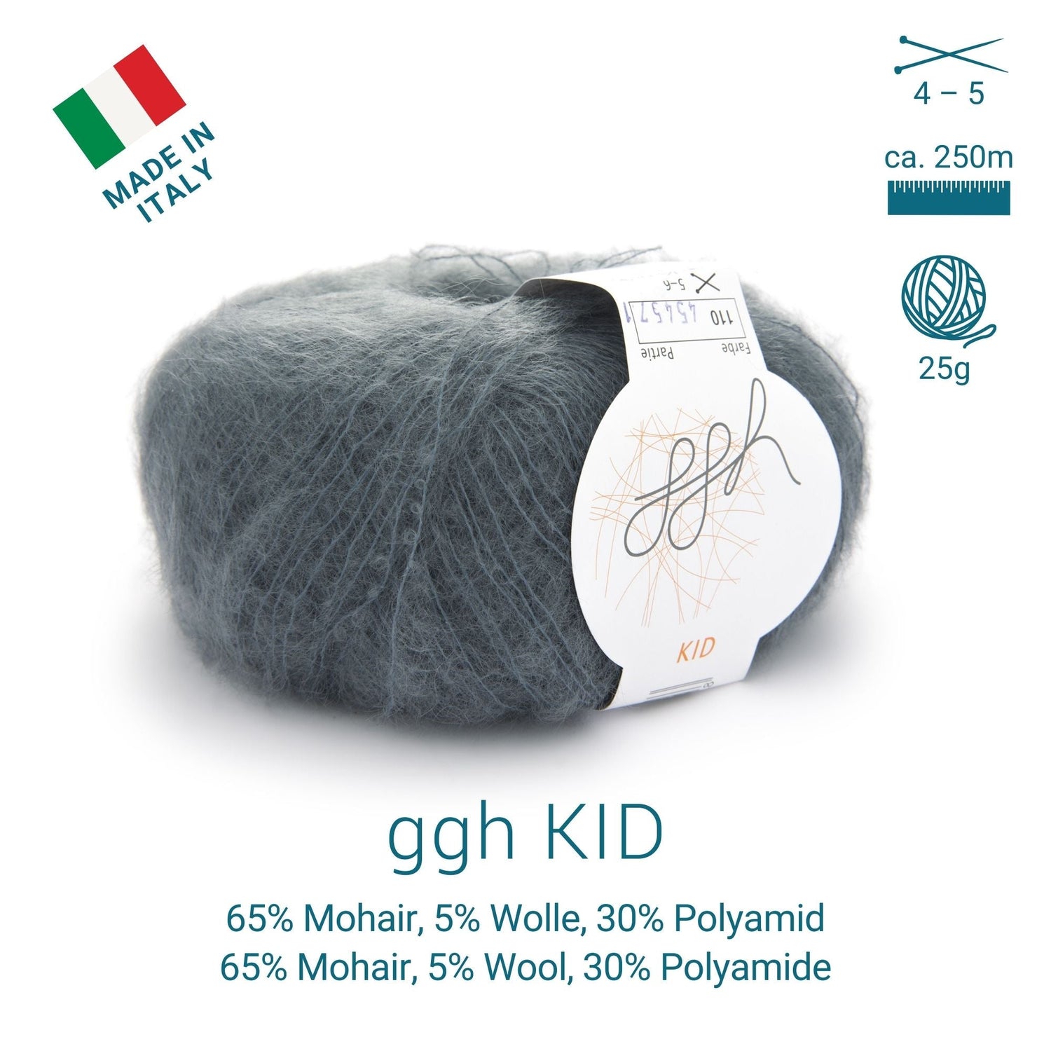 ggh Kid | 110 - Flanellgrau - ggh Wolle