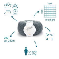 ggh Kid | 110 - Flanellgrau - ggh Wolle