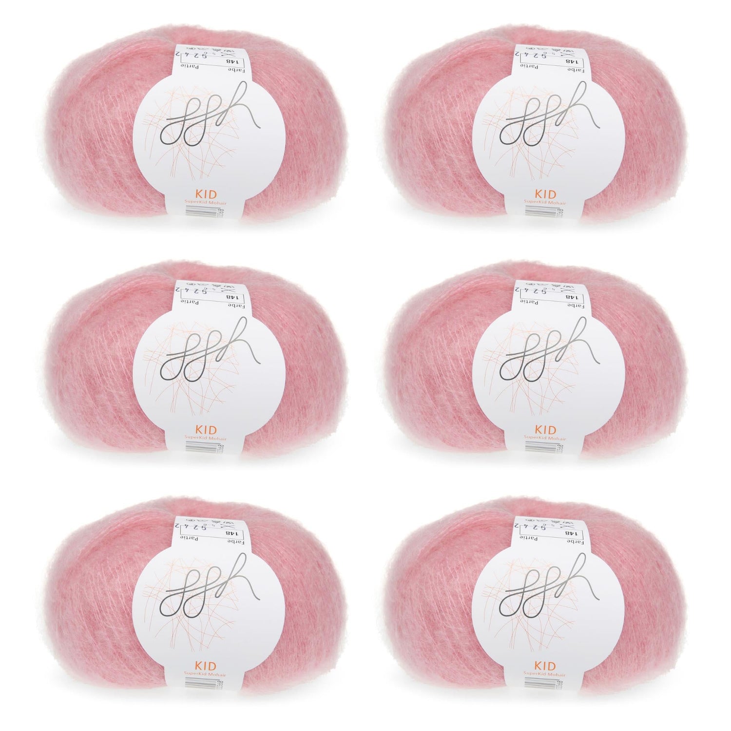 ggh Kid Box | 150g Set (6x25g)| 148 - Staubiges Rosa - ggh Wolle