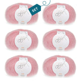 ggh Kid Box | 150g Set (6x25g)| 148 - Staubiges Rosa - ggh Wolle