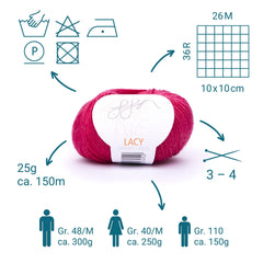 GGH Lacy | 017 - Korallenrot - ggh Wolle