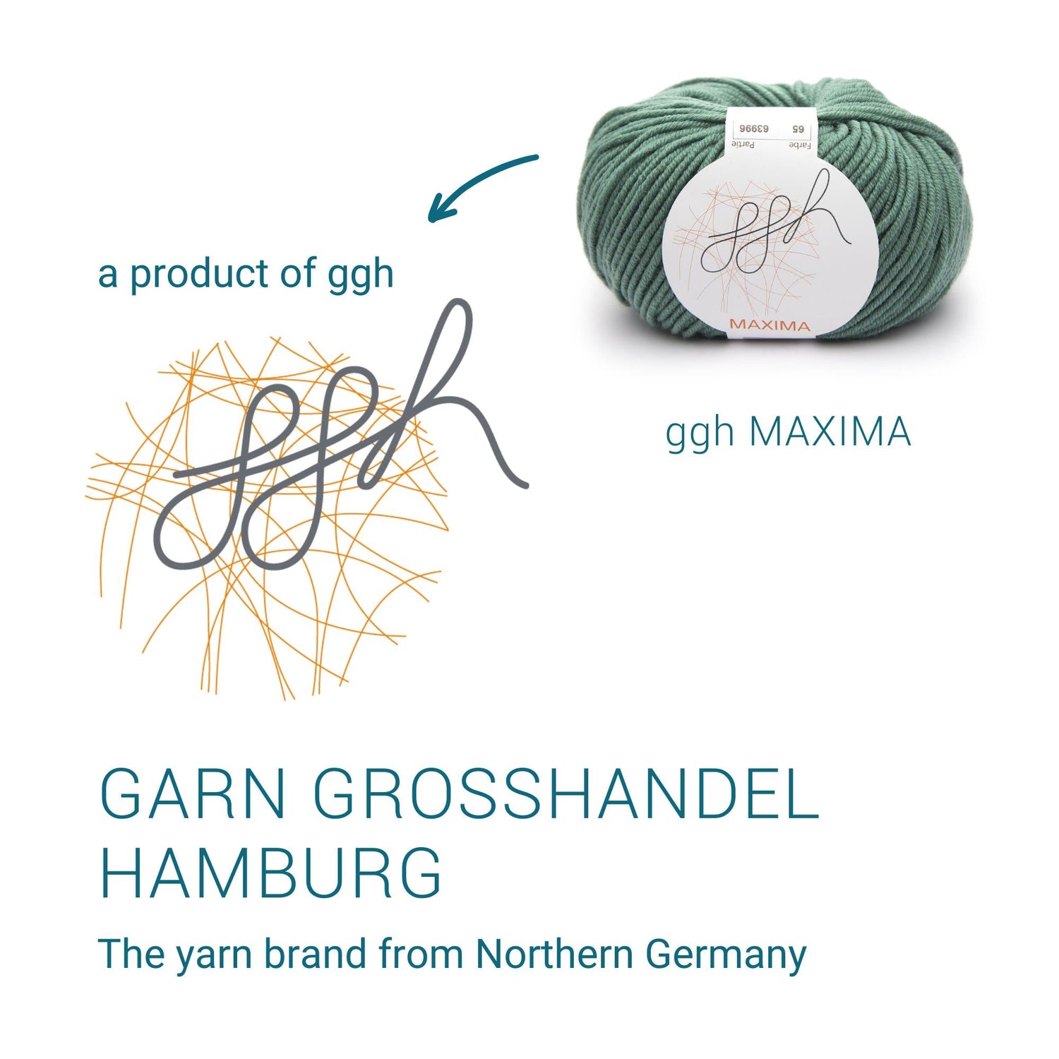 ggh Maxima Box | 300g Set (6x50g) – 065 – Berylgrün - ggh Wolle