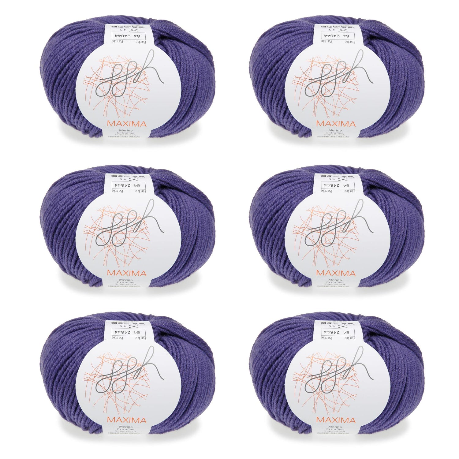 ggh Maxima Box | 300g Set (6x50g) – 084 – Lila - ggh Wolle