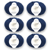 ggh Merino Deluxe - 300g Set (6x50g) - 029 - Marineblau - ggh Wolle
