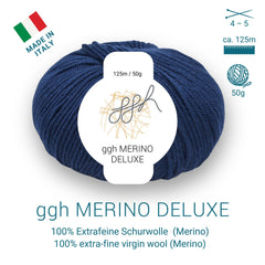 ggh Merino Deluxe - 300g Set (6x50g) - 029 - Marineblau - ggh Wolle