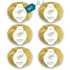 ggh Merino Deluxe - 300g Set (6x50g) - 031 - Weizen - ggh Wolle