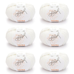 ggh Tavira Box | 300g Set (6x50g) | 010 - Cremeweiß - ggh Wolle