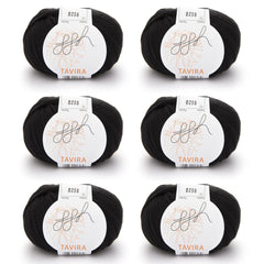 ggh Tavira Box | 300g Set (6x50g) | 012 - Schwarz - ggh Wolle