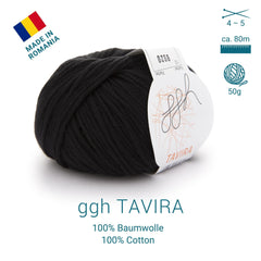 ggh Tavira Box | 300g Set (6x50g) | 012 - Schwarz - ggh Wolle