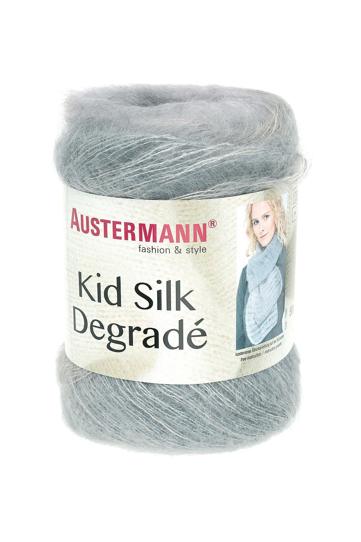 Kid Silk Degradé | Farbe: 106 - Silber - ggh Wolle