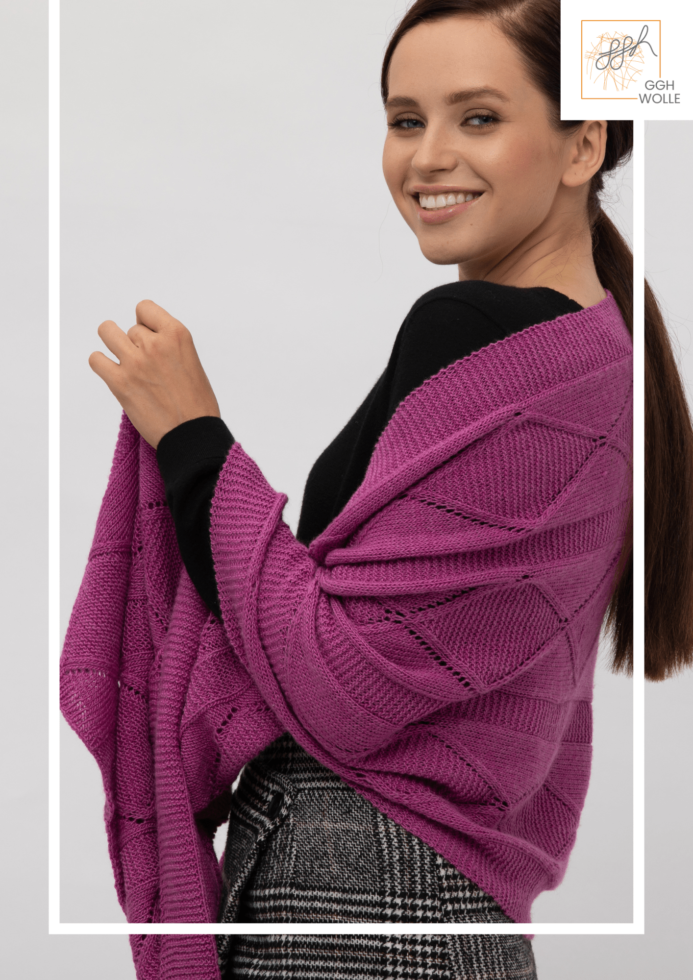 Free knitting pattern for a stole/scarf made from ggh LACY yarn. – ggh ...